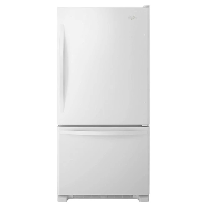 Whirlpool Bottom-Freezer Refrigerator - LED Lighting - 30-in - 19-cu ft - White 3 Whirlpool Bottom-Freezer Refrigerator - LED Lighting - 30-in - 19-cu ft - White