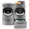 Pedestal with Storage Drawer 27" - Chrome Shadow 5 Pedestal with Storage Drawer 27" - Chrome Shadow -WHIRLPOOL shop 30005041b L