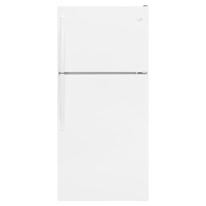 Whirlpool Top-Freezer Refrigerator - 30-in - 2 Humidity-Controlled Crispers - 18.2-cu ft - White 3 Whirlpool Top-Freezer Refrigerator - 30-in - 2 Humidity-Controlled Crispers - 18.2-cu ft - White