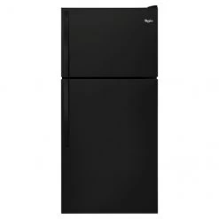 Whirlpool Top-Freezer Refrigerator - 30-in - 2 Humidity-Controlled Crispers - 18.2-cu ft - Black