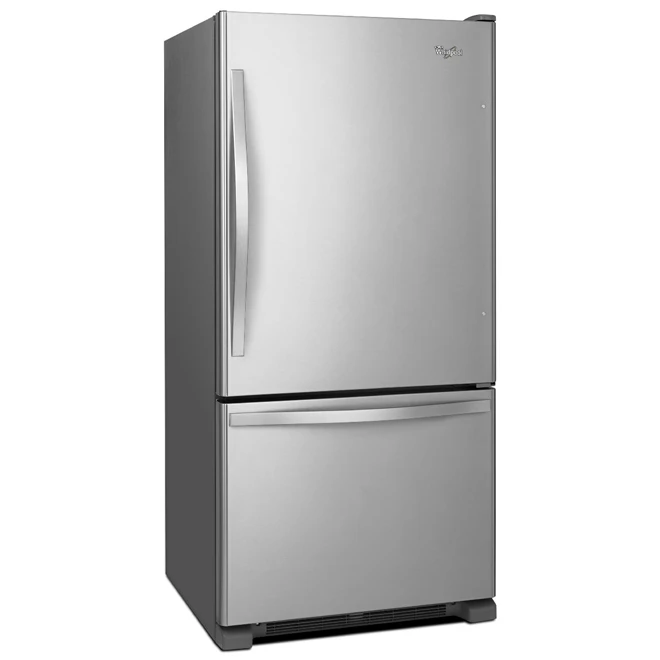 Whirlpool Bottom-Freezer Refrigerator - ENERGY STAR-certified - 33-in - 22-cu ft - Stainless Steel 4 Whirlpool Bottom-Freezer Refrigerator - ENERGY STAR-certified - 33-in - 22-cu ft - Stainless Steel - Image 2