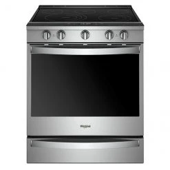 Whirlpool Slide-In Convection FlexHeat Element Electric Range - 6.4-cu ft - 30-in - Stainless Steel