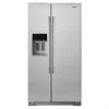 Whirlpool Side-by-Side Refrigerator with Ice Maker - 36-in - 20.5-cu ft - Stainless Steel -WHIRLPOOL shop 30005704 L