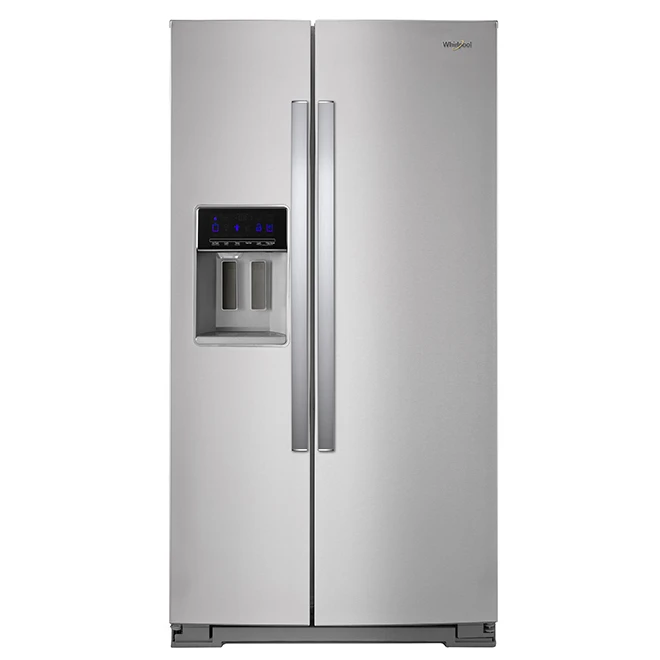 Whirlpool Side-by-Side Refrigerator with Water/Ice Dispenser - 36-in - 28.4-cu ft - Stainless Steel 3 Whirlpool Side-by-Side Refrigerator with Water/Ice Dispenser - 36-in - 28.4-cu ft - Stainless Steel