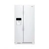 Whirlpool Side-by-Side Refrigerator with Water/Ice Dispenser - 33-in - 21-cu ft - White -WHIRLPOOL shop 30005720 L