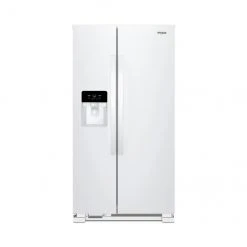 Whirlpool Side-by-Side Refrigerator with Water/Ice Dispenser - 33-in - 21-cu ft - White