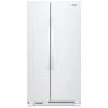 Whirlpool 36-in Side-By-Side Refrigerator with Frameless Glass Shelves and Icemaker - 25-cu ft - White -WHIRLPOOL shop 30005724 L