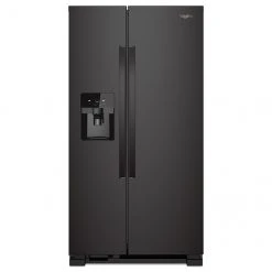 Whirlpool Side-by-Side Refrigerator with Icemaker and Water Filtration - 33-in - 21-cu ft - Black