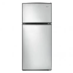 Whirlpool Top-Freezer Refrigerator - 28-in - Reversible Door - 16-cu ft - Stainless Steel