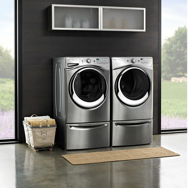 Pedestal with Storage Drawer - 27" - Chrome Shadow 5 Pedestal with Storage Drawer - 27" - Chrome Shadow - Image 3