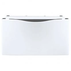 Pedestal with Drawer - Front Load Washer or Dryer - 27" - White