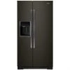 Whirlpool 36-in Counder-Depth Side-by-Side Refrigerator - 21-cu ft - Black Stainless Steel -WHIRLPOOL shop 30005861 L