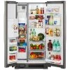 Whirlpool Side-By-Side Refrigerator - 21.4-cu ft - EveryDrop Filtration System - 33-in - Stainless Steel 6 Whirlpool Side-By-Side Refrigerator - 21.4-cu ft - EveryDrop Filtration System - 33-in - Stainless Steel -WHIRLPOOL shop 30006086b L