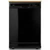 Whirlpool Portable Dishwasher - 24-in - Black - 64-dB - Heated Dry Option 1 Whirlpool Portable Dishwasher - 24-in - Black - 64-dB - Heated Dry Option -WHIRLPOOL shop 30006148 L