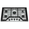 Whirlpool Gas Cooktop - 5 Burners - 30-in - 15,000 BTU - Stainless Steel -WHIRLPOOL shop 30006335b L