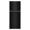 Whirlpool 24-in Black Top Freezer Refrigerator - 11.6 cu ft -WHIRLPOOL shop 30006460 L