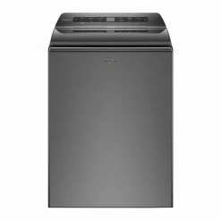 Whirlpool Smart Top Load Washer - 5.5-cu ft - 750 RPM - Wi-Fi Compatibility - Chrome Shadow