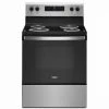 Whirlpool Freestanding Electric Oven - Stainless Steel/Black - 4-Coil Burners - 30-in x 4.8-cu ft Capacity -WHIRLPOOL shop 30006517 L