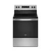 Whirlpool Stainless Steel Electric Range - 5 Burner Ceramic Glass Cooktop - Fingerprint Resistant - 5.3-cu ft -WHIRLPOOL shop 30006519 L
