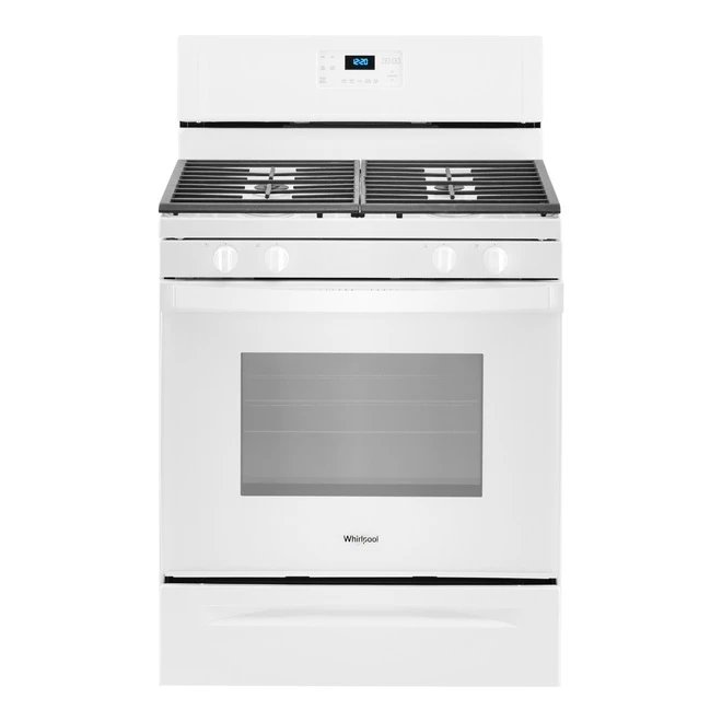 Whirlpool(TM) Gas Range - 4 Burners - 5.0 cu. ft. - 30" - White 3 Whirlpool(TM) Gas Range - 4 Burners - 5.0 cu. ft. - 30" - White