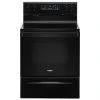 Whirlpool Black Freestanding Electric Range - Adjustable Self-Cleaning Levels - Smooth 4 Burner Cooktop - 5.3-cu ft 2 Whirlpool Black Freestanding Electric Range - Adjustable Self-Cleaning Levels - Smooth 4 Burner Cooktop - 5.3-cu ft -WHIRLPOOL shop 30006523 L