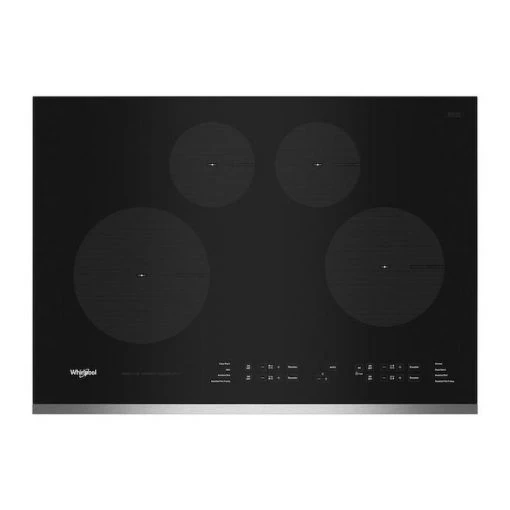 Whirlpool Induction Cooktop 30-in Stainless Steel Black -WHIRLPOOL shop 30006598 L